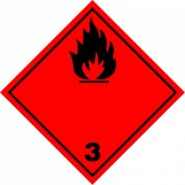 FLAMMABLE LIQUID  SIGN