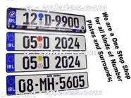 NUMBER PLATE SQUARE MADE TO ORDER